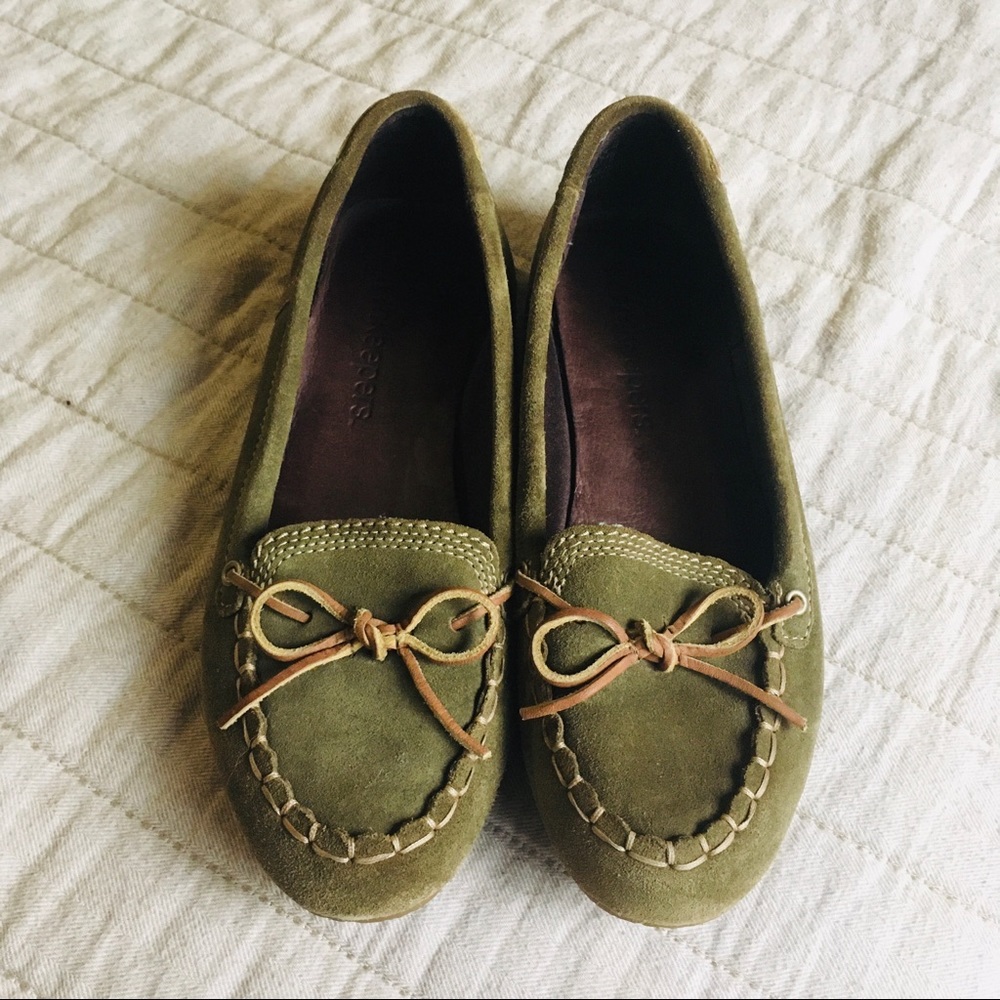 Timberland Earthkeepers Green Suede Moccasin